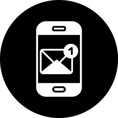 E- posta Bildirimi Web simgesi, vektör illüstrasyonu