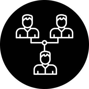 İnsan simgesinin vektör illüstrasyonu