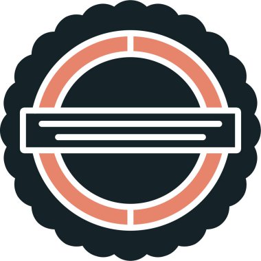 Bir burger simgesinin vektör illüstrasyonu