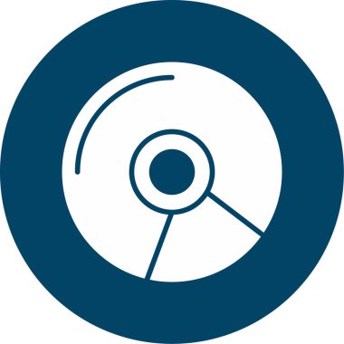 CD disk simge vektör illüstrasyon izole