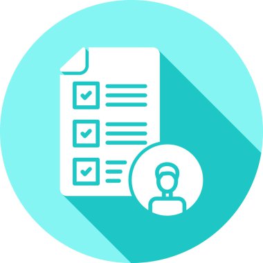 Kontrol listesi simgesi vektör illüstrasyonu