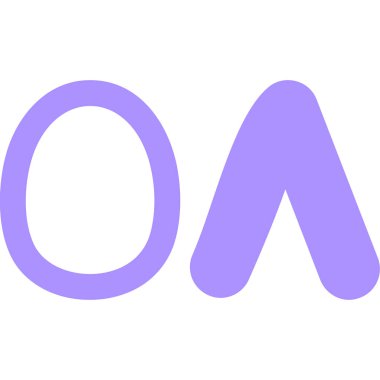 Alfabe harfli bir harfin vektör illüstrasyonu.