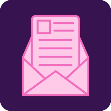 zarf simgesi, vektör çizimi