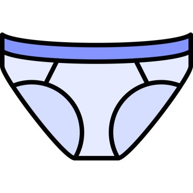 İç çamaşırı ikonu. Web için iç çamaşırı vektör simgelerinin özet çizimi