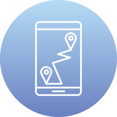 Cep telefonu. Web simgesi basit illüstrasyon