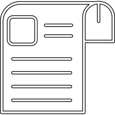 belge dosya simgesi ana hat biçiminde