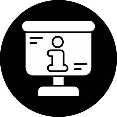 Bilgisayar izleyici simgesi ana hat biçiminde