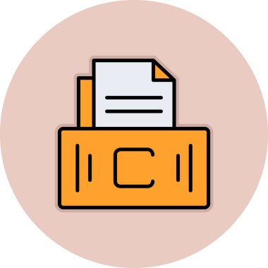 dosya dizini vektör illüstrasyonu