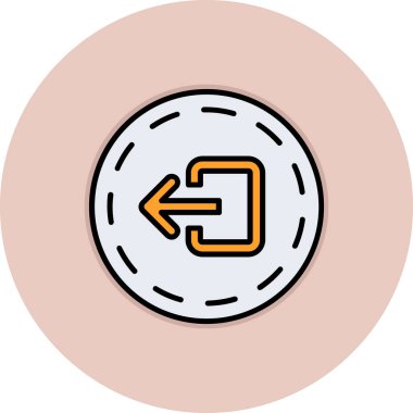 ok simgesi, vektör illüstrasyonu