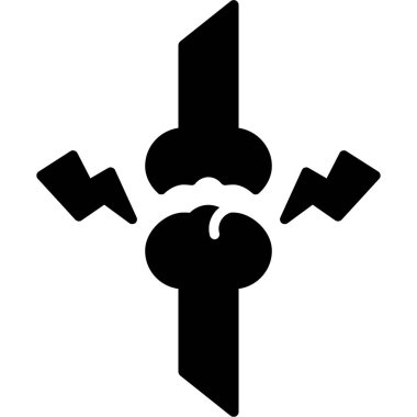 Kılıç simgesi vektörü beyaz arkaplanda izole edildi, kılıç