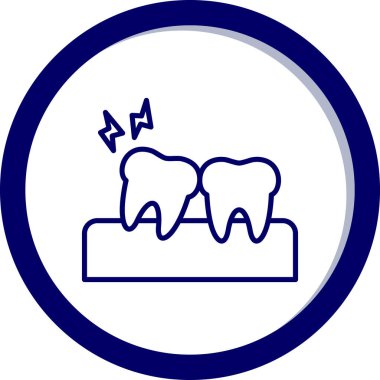 Diş. Web simgesi basit tasarım