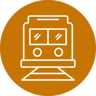 tren istasyonu ikon vektör illüstrasyonu