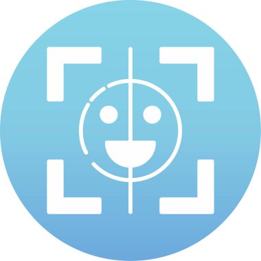 Bir dronun mavi ve beyaz ikonunun vektör çizimi