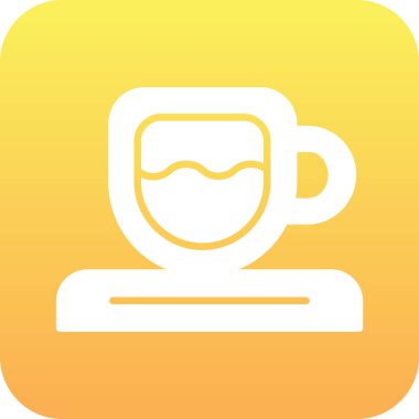 Çay kupa vektör simgesi