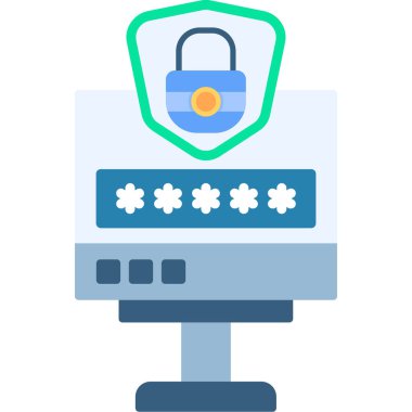 güvenlik kilidi vektör simgesi modern basit vektör illüstrasyonu