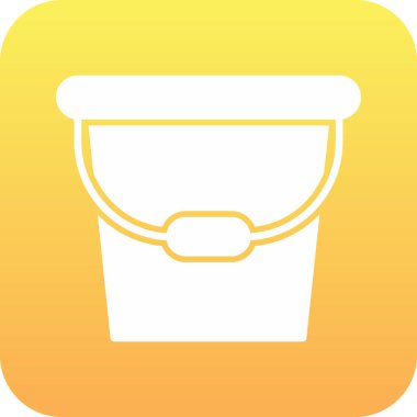 Kova Simgesi Moda Biçiminde İzole Arkaplan