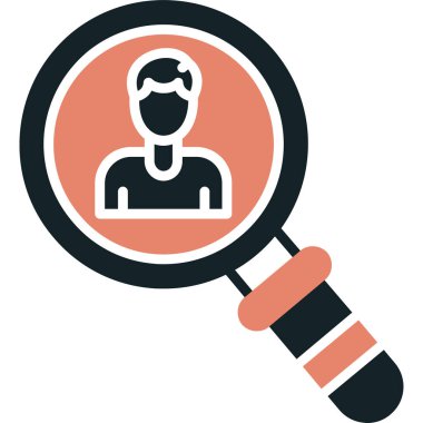 iş arama simgesini düz biçimde bul