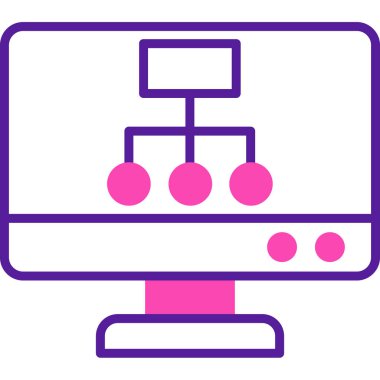 Geliştirme için web simgesi, vektör illüstrasyonu, düz tasarım