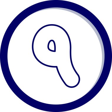 Bir maskenin çizgi film simgesinin vektör çizimi