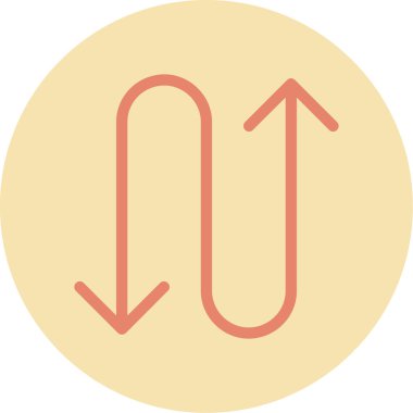 Ok. Web simgesi basit illüstrasyon