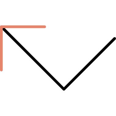 ok simgesi vektör illüstrasyonu