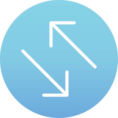 Eğilim biçimi izole edilmiş arkaplanda yön ok simgesi