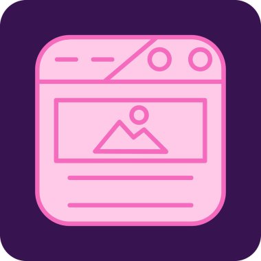 Web tasarım simgesi, vektör illüstrasyonu