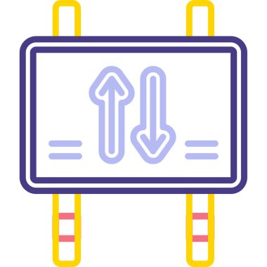 Ok. Web simgesi basit illüstrasyon