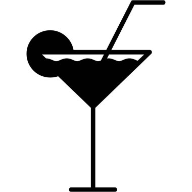 alkollü kokteyl ikonu katı bir şekilde