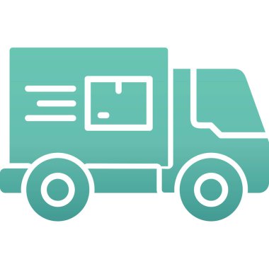 vektör van simgesi çizimi