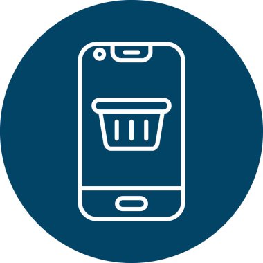 Sepet Simgesi vektör illüstrasyonu