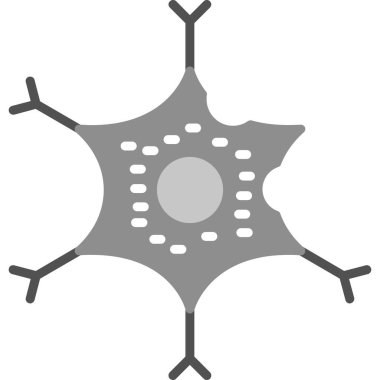 Virüs Vektörü Şekil Simgesi Tasarımı