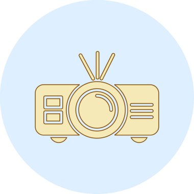 Film simgesinin vektör illüstrasyonu