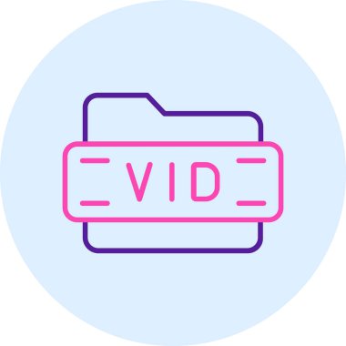 video. Web simgesi basit illüstrasyon