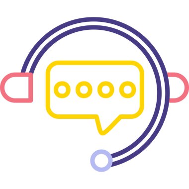 Konuş. Web simgesi basit tasarım