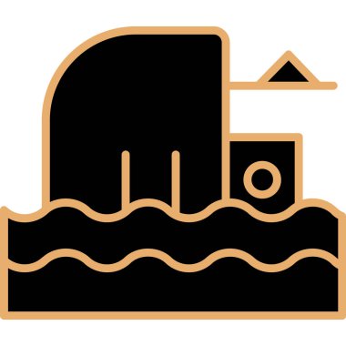 Su kulesi. Basit illüstrasyon