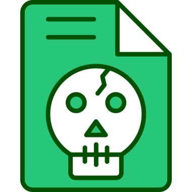 Ölü kafatası ikonu. vektör tasarımı