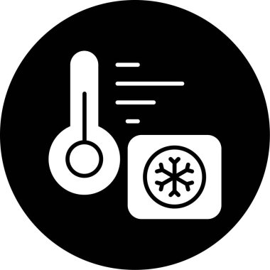 Moda biçimi izole edilmiş arkaplanda sıcaklık simgesi