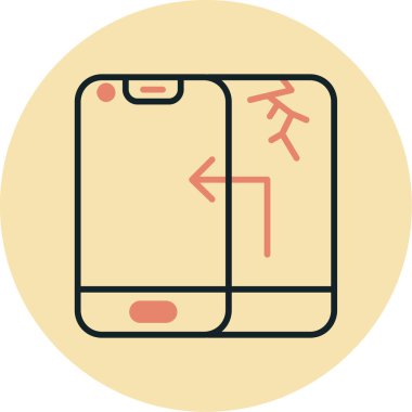 akıllı telefon simgesi vektör illüstrasyonu