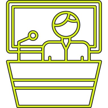 Otel servisi. Basit illüstrasyon