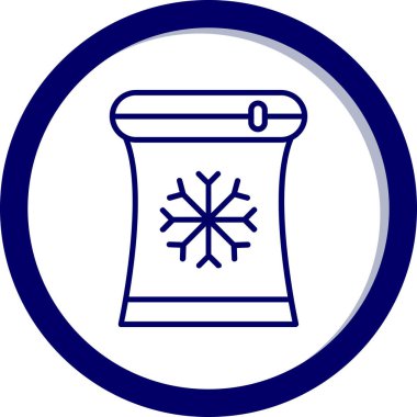 Bir kış simgesinin vektör illüstrasyonu