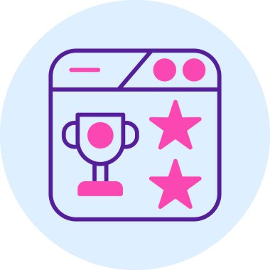 Ödül. Web simgesi basit illüstrasyon