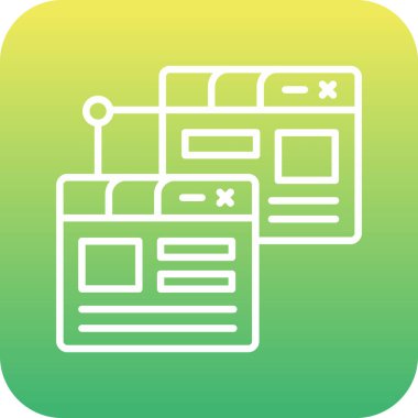 tarayıcı simgesi vektör illüstrasyonu