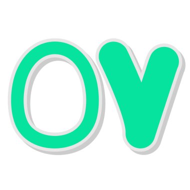 Beyaz arkaplanda harf logosu tipi izole edildi. vektör illüstrasyon simgesi