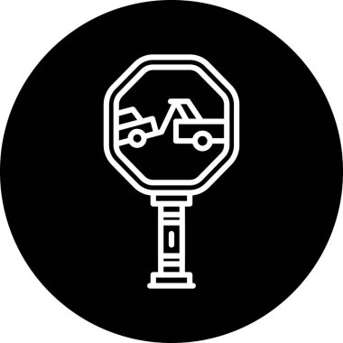 Benzersiz konum ikonu vektör illüstrasyonu