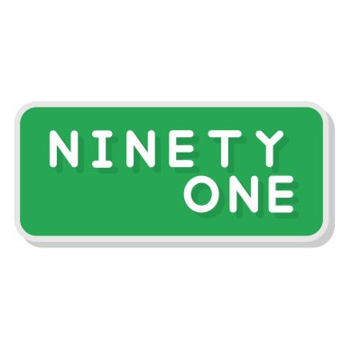 Beyaz üzerine bir numara.