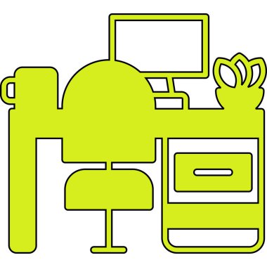 masa simgesi vektör illüstrasyonu