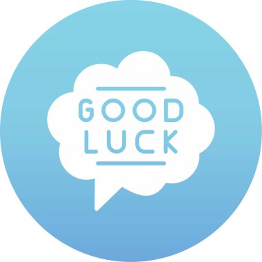 İyi şanslar, şans ikonu vektörü.