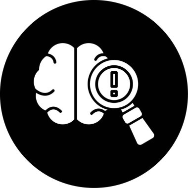 vektör beyin simgesi, vektör illüstrasyonu