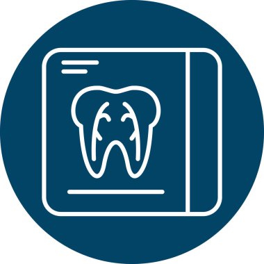 Diş Kliniği simge vektör çizim